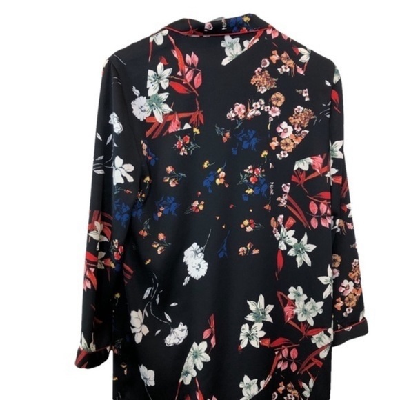Zara Floral Soft Button Down Kimono - Picture 5 of 9